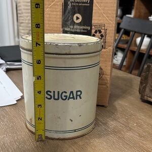 Vintage sugar tin